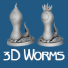3D Druckbare Würmer