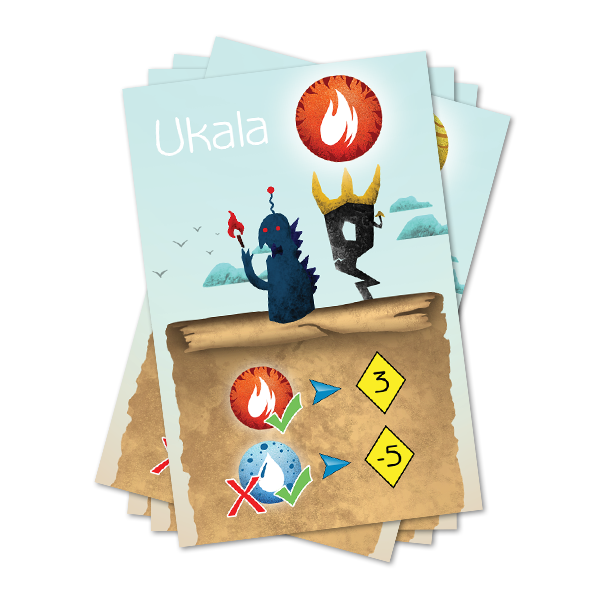 Characters of Wutaki Board Game